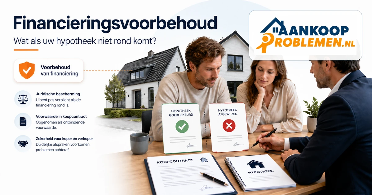 Hypotheek afgewezen: hoe gebruikt u het financieringsvoorbehoud?