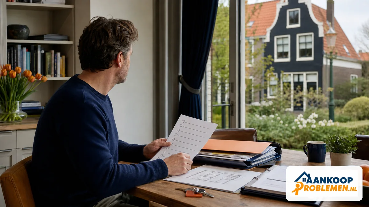 Verkoper bereidt woningdossier en checklist voor